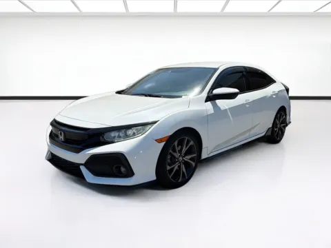 White 2019 Honda Civic Hatchback Sport for sale in Fontana, CA