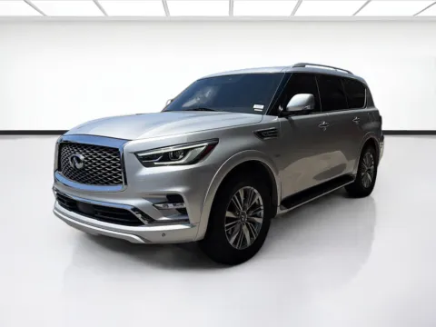 Silver 2020 INFINITI QX80 LUXE for sale in Fontana, CA
