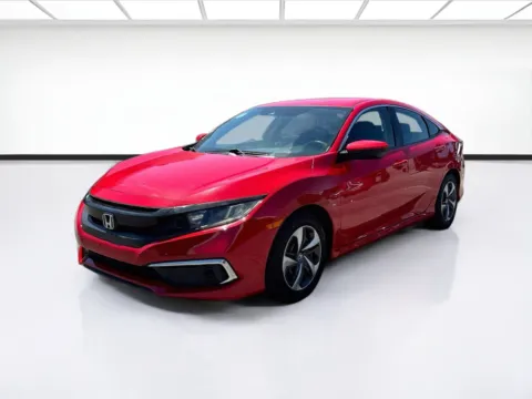 Red 2020 Honda Civic Sedan LX for sale in Fontana, CA