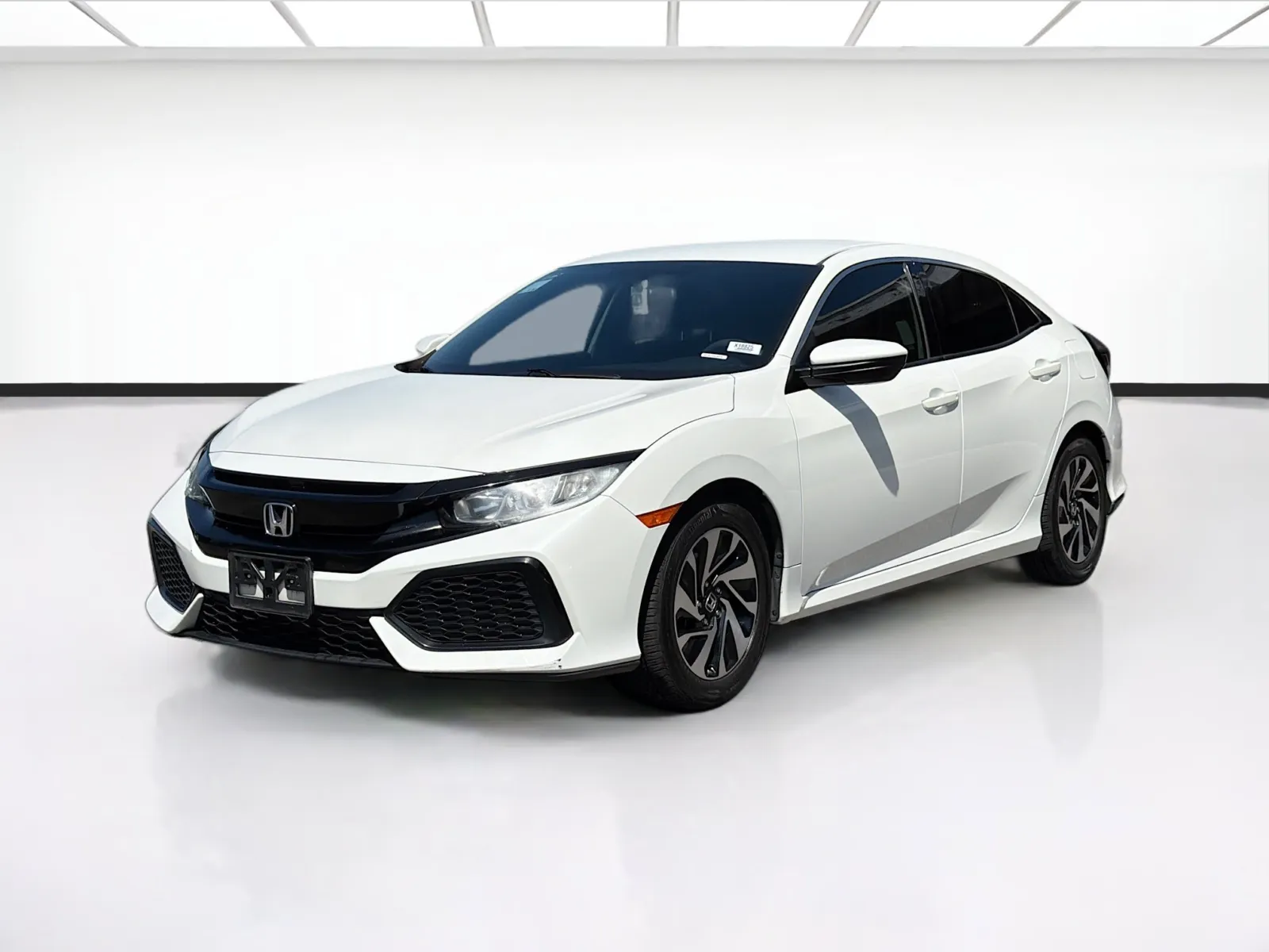 White 2018 Honda Civic Hatchback LX for sale in Fontana, CA