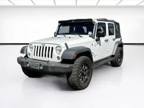 White 2014 Jeep Wrangler Unlimited Unlimited Sport for sale in Fontana, CA