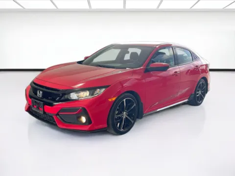 Red 2020 Honda Civic Hatchback Sport for sale in Fontana, CA