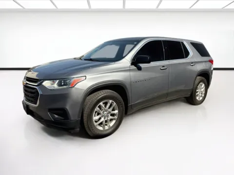 Gray 2021 Chevrolet Traverse LS for sale in Fontana, CA
