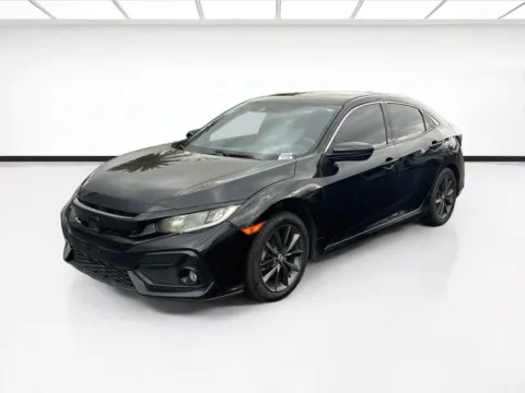 Black 2020 Honda Civic Hatchback EX for sale in Fontana, CA