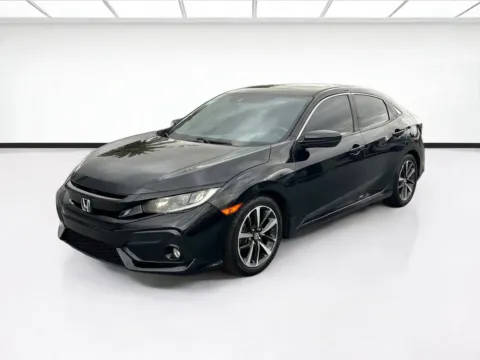 Black 2020 Honda Civic Hatchback EX for sale in Fontana, CA