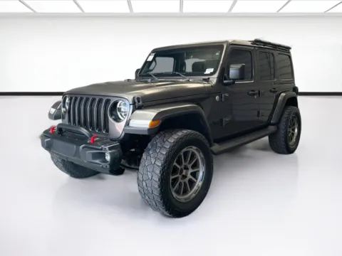 Gray 2018 Jeep Wrangler Unlimited Unlimited Sahara for sale in Fontana, CA
