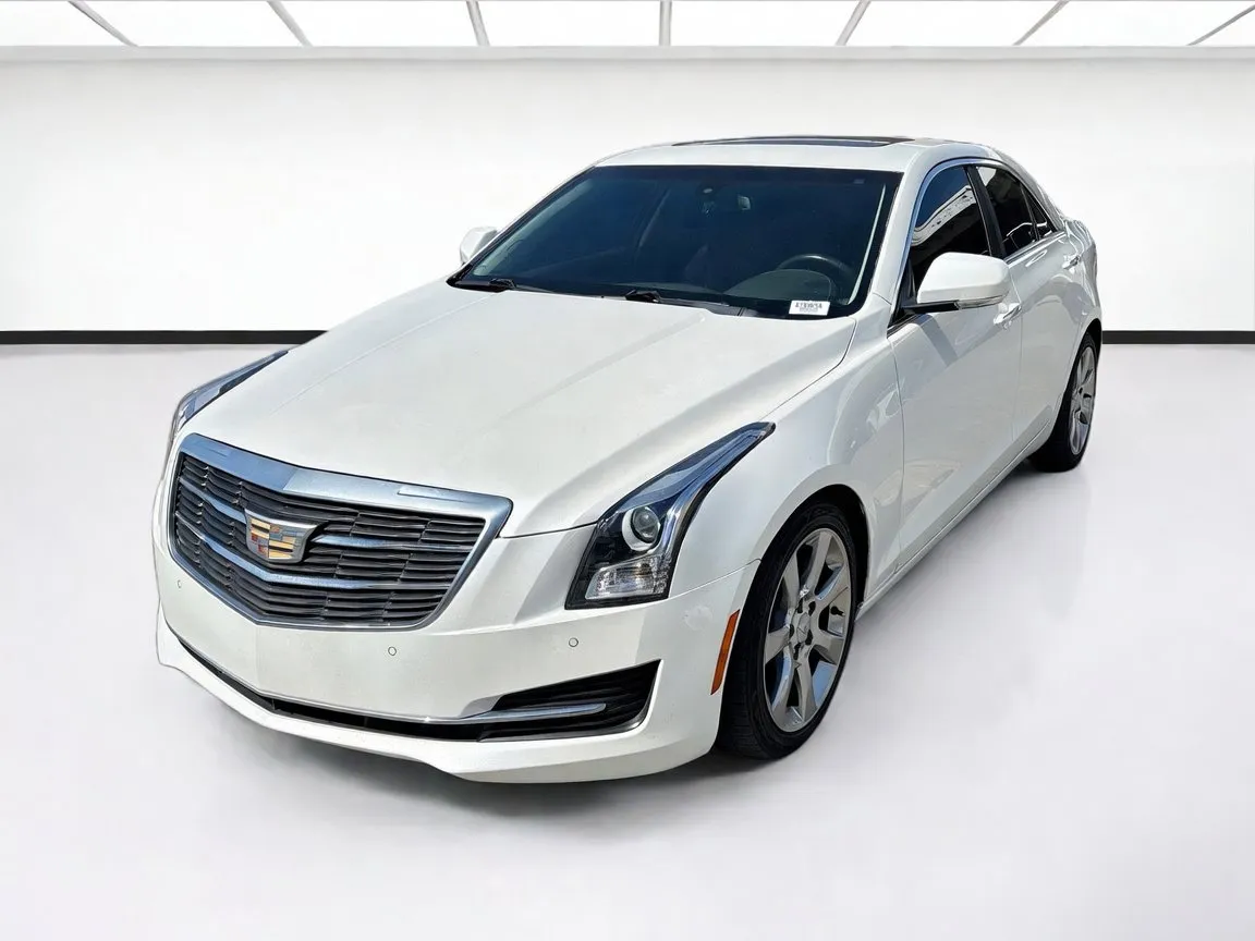 White 2016 Cadillac ATS Sedan Luxury Collection RWD for sale in Fontana, CA