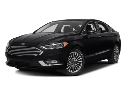 Red 2017 Ford Fusion Titanium for sale in Montclair, CA