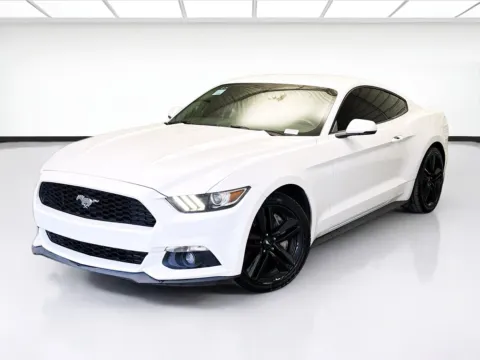 White 2015 Ford Mustang EcoBoost Premium for sale in Montclair, CA