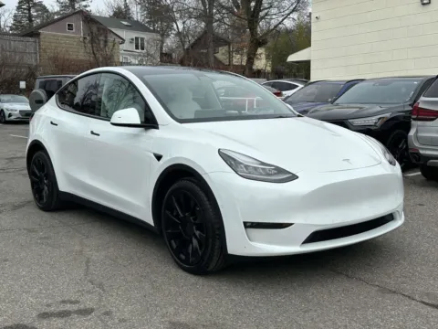 White 2021 Tesla Model Y Long Range (White Interior) for sale in Great Neck, NY
