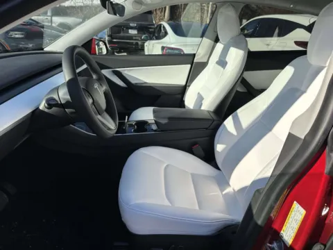Red 2021 Tesla Model Y Long Range (White Interior) for sale in Great Neck, NY