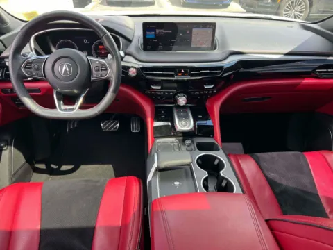 White 2023 Acura MDX w/A-Spec Package (Red Interior) for sale in Great Neck, NY
