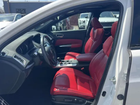 White 2020 Acura TLX w/Technology/A-Spec Pkg Red Leather for sale in Great Neck, NY