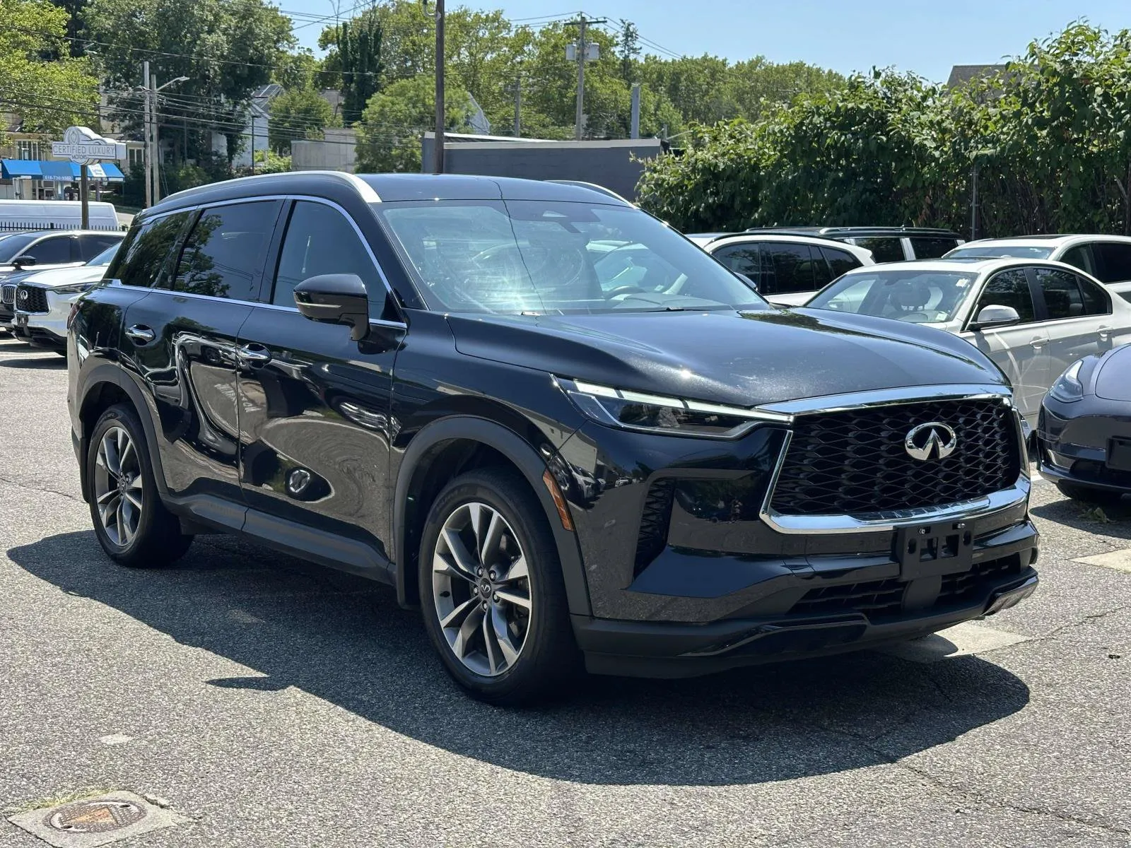 Black 2023 INFINITI QX60 LUXE for sale in Great Neck, NY
