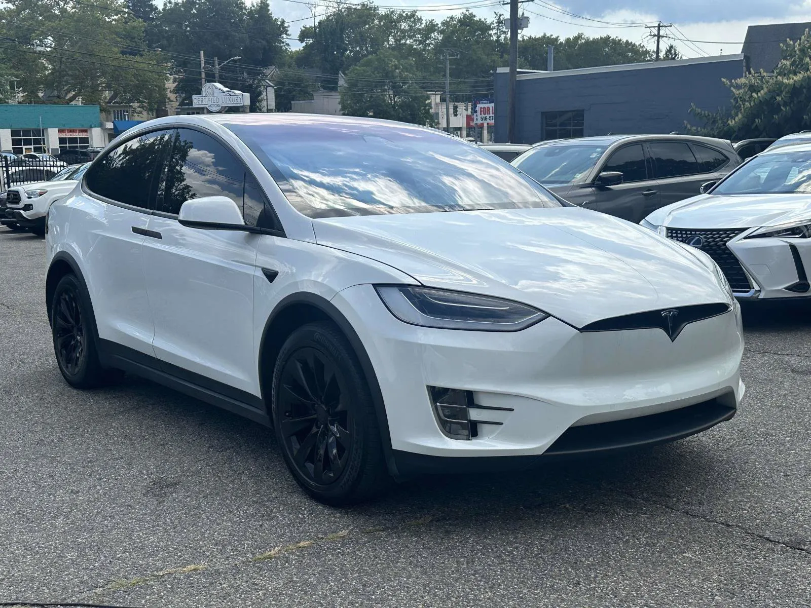 White 2019 Tesla Model X Long Range (White Interior) for sale in Great Neck, NY