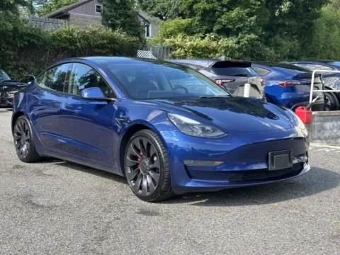 Blue 2021 Tesla Model 3 Performance for sale in Great Neck, NY
