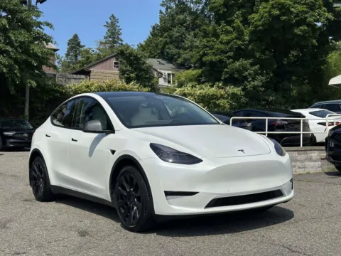 White 2021 Tesla Model Y Long Range (White Interior) for sale in Great Neck, NY