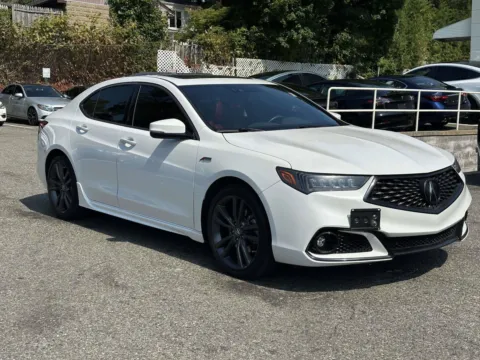 White 2019 Acura TLX w/A-Spec Pkg Red Leather for sale in Great Neck, NY