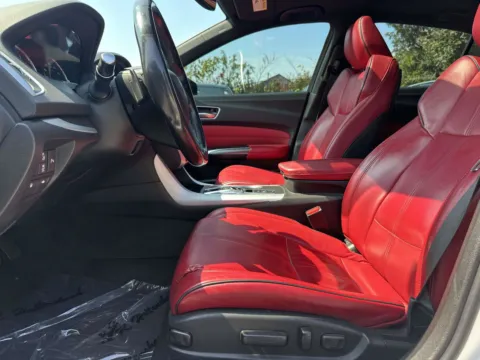 White 2019 Acura TLX w/A-Spec Pkg Red Leather for sale in Great Neck, NY