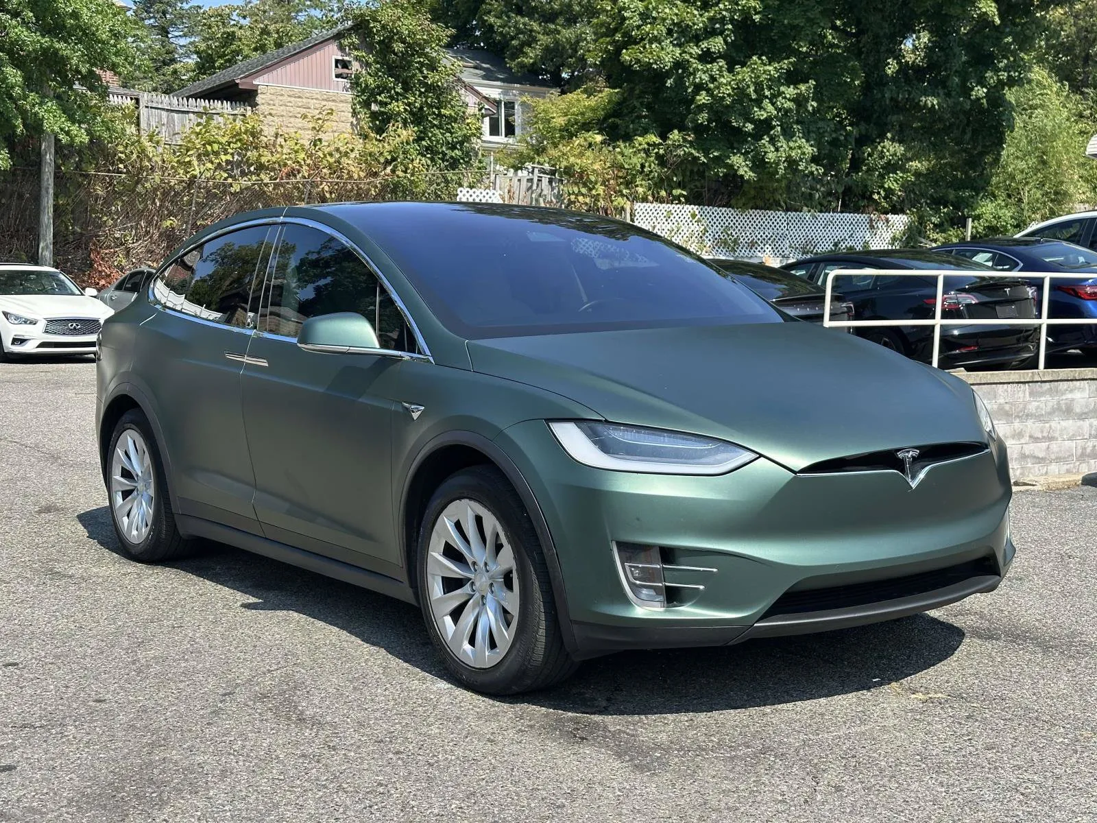 Green 2019 Tesla Model X Long Range (Matte Green Wrap) for sale in Great Neck, NY