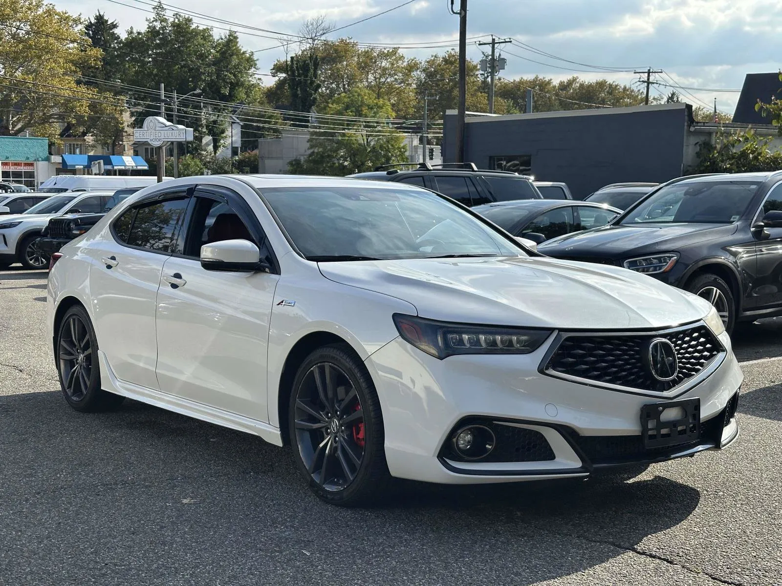 White 2020 Acura TLX w/Technology/A-Spec Pkg Red Leather for sale in Great Neck, NY