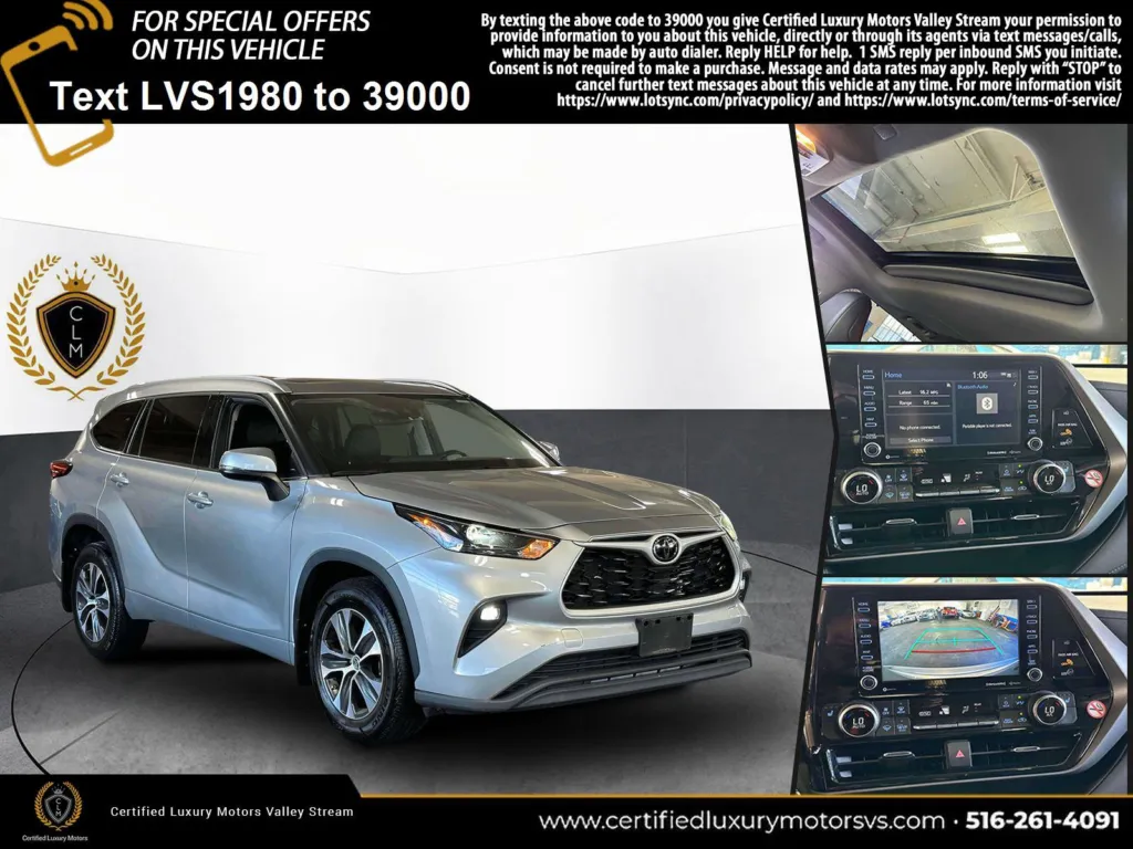 Used 2022 Toyota Highlander XLE for sale in Great Neck, NY at