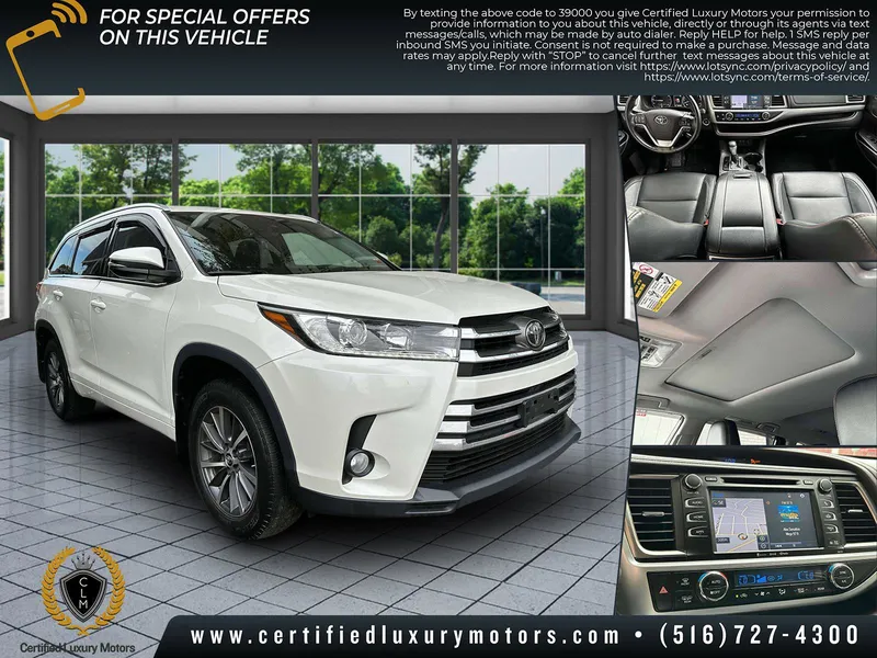 Used 2018 Toyota Highlander XLE for sale in Great Neck, NY at