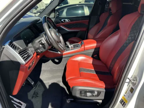 White 2022 BMW X5 M (Matte White /Red Interior) for sale in Great Neck, NY
