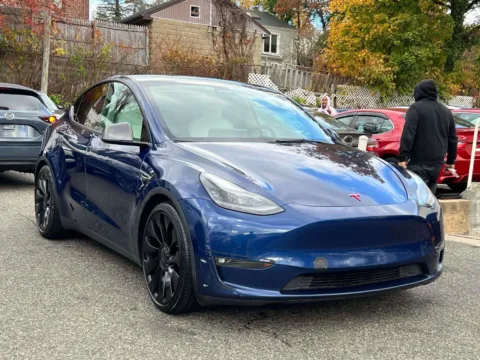 Blue 2022 Tesla Model Y Performance (White Interior) for sale in Great Neck, NY