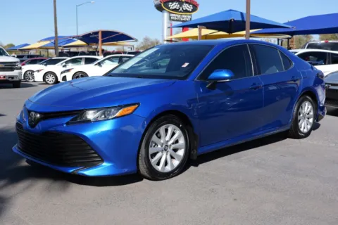 Blue 2019 Toyota Camry LE Sedan 4D for sale in El Paso, TX