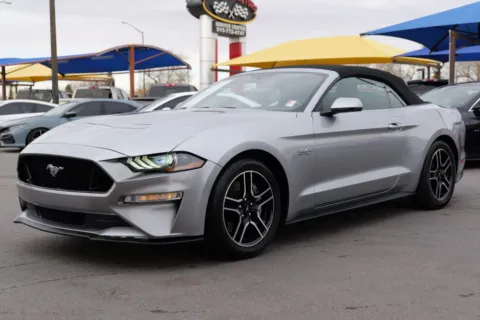 Silver 2020 Ford Mustang GT Premium Convertible 2D for sale in El Paso, TX