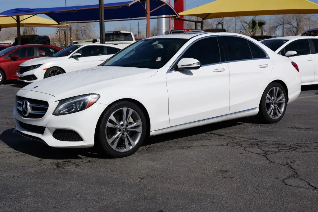 White 2018 Mercedes-Benz C-Class C 300 Sedan 4D for sale in El Paso, TX