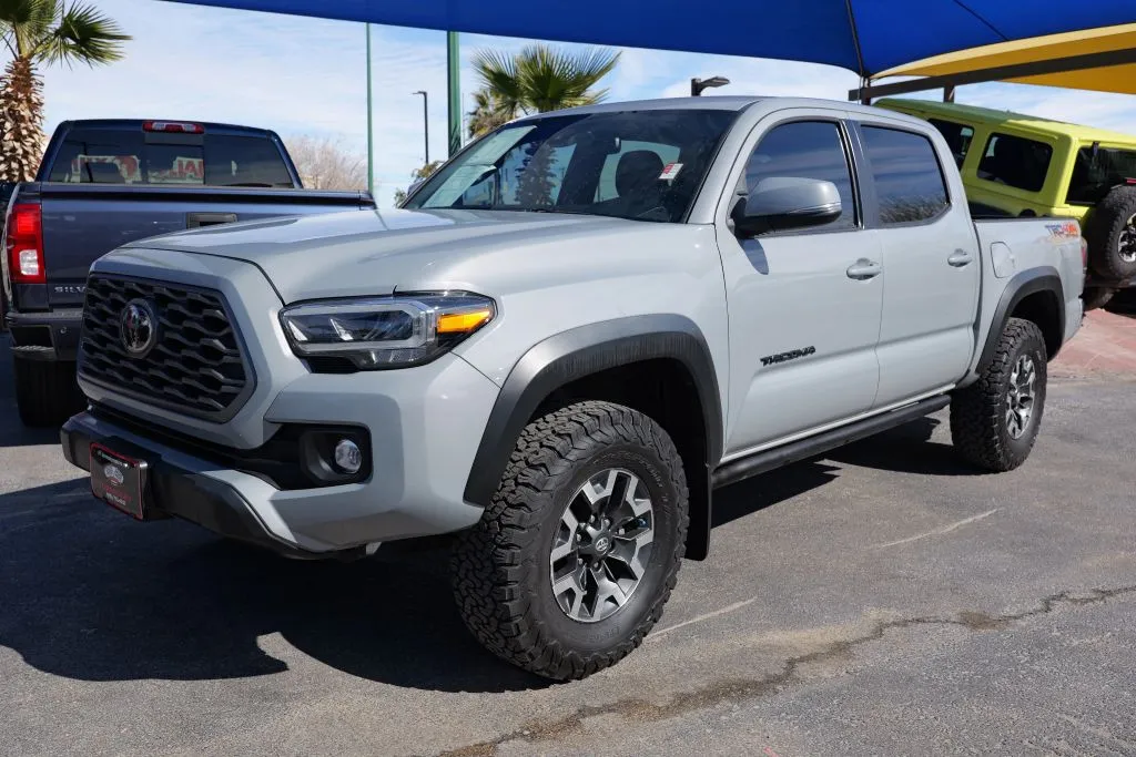 Gray 2021 Toyota Tacoma Double Cab TRD Off-Road Pickup 4D 5 ft for sale in El Paso, TX