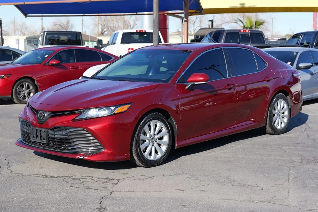 Red 2018 Toyota Camry LE Sedan 4D for sale in El Paso, TX