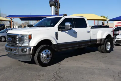 White 2022 Ford F450 Super Duty Crew Cab King Ranch Pickup 4D 8 ft for sale in El Paso, TX