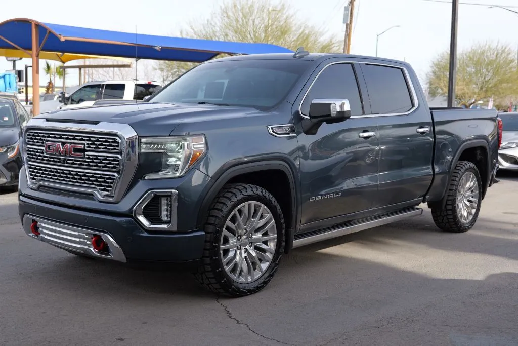 Blue 2019 GMC Sierra 1500 Crew Cab Denali Pickup 4D 5 3/4 ft for sale in El Paso, TX