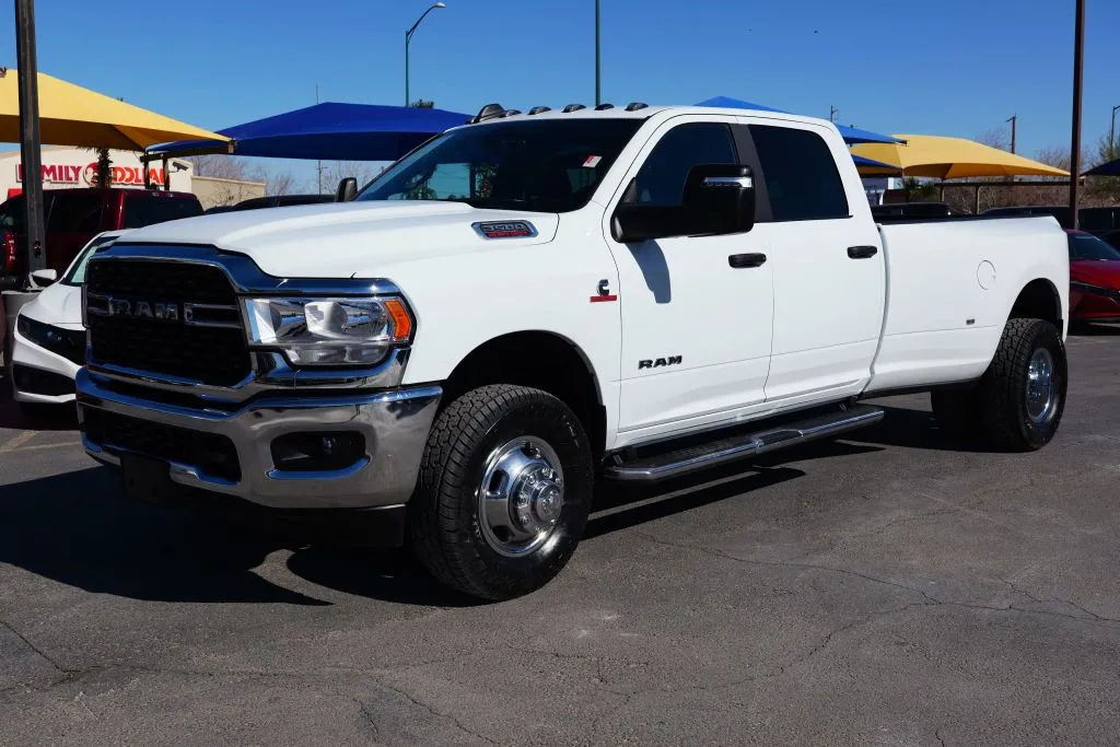 White 2024 Ram 3500 Crew Cab Big Horn Pickup 4D 8 ft for sale in El Paso, TX
