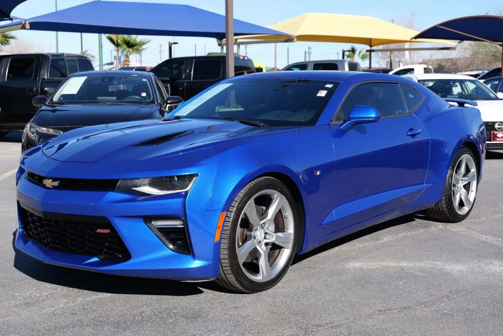 Blue 2018 Chevrolet Camaro SS Coupe 2D for sale in El Paso, TX