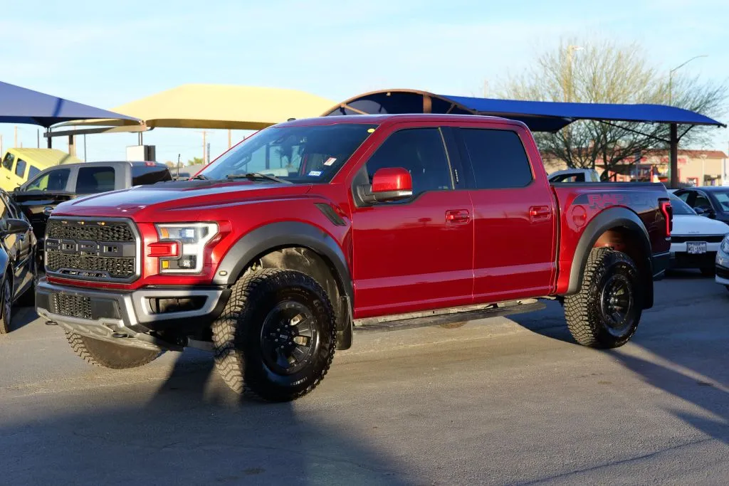 Red 2018 Ford F-150 SuperCrew Cab Raptor Pickup 4D 5 1/2 ft for sale in El Paso, TX