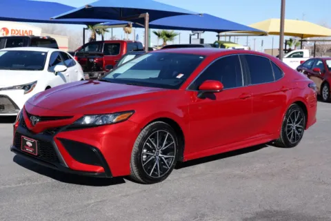 Red 2021 Toyota Camry SE Sedan 4D for sale in El Paso, TX