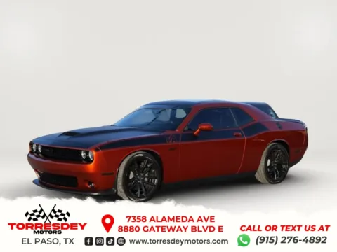 Orange 2023 Dodge Challenger R/T Scat Pack Coupe 2D for sale in El Paso, TX