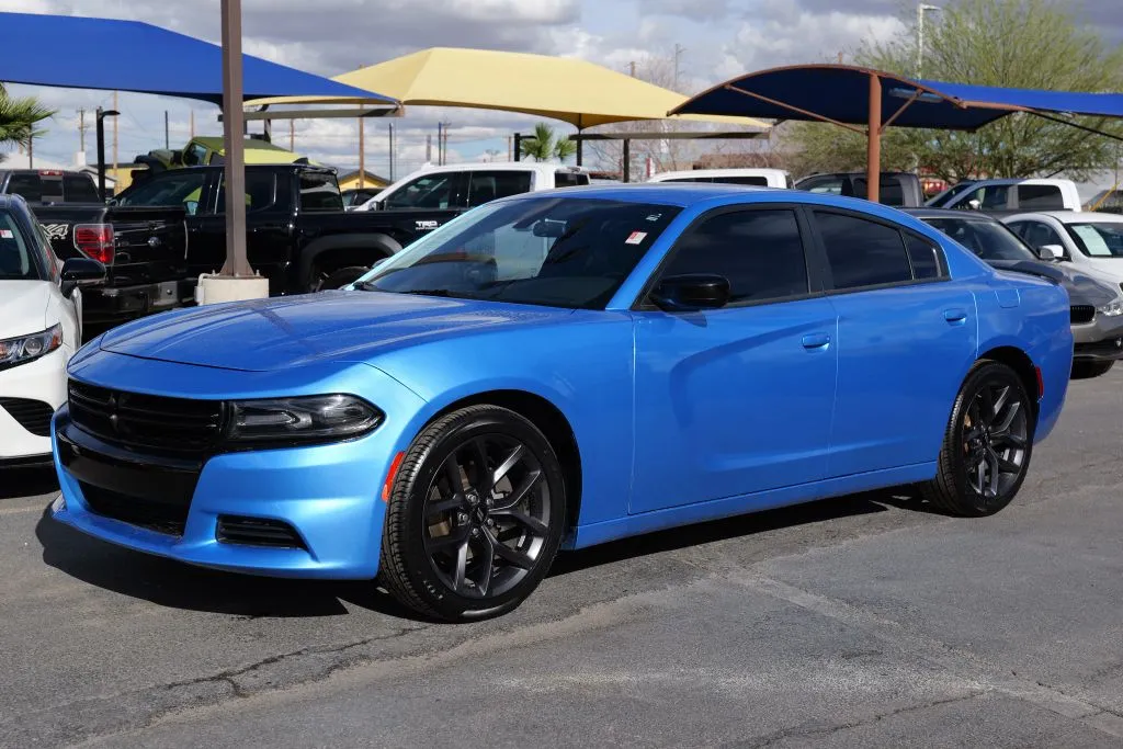 Blue 2019 Dodge Charger SXT Sedan 4D for sale in El Paso, TX