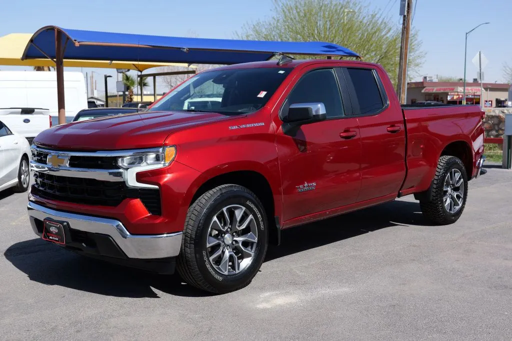 Red 2022 Chevrolet Silverado 1500 Double Cab LT Pickup 4D 6 1/2 ft for sale in El Paso, TX