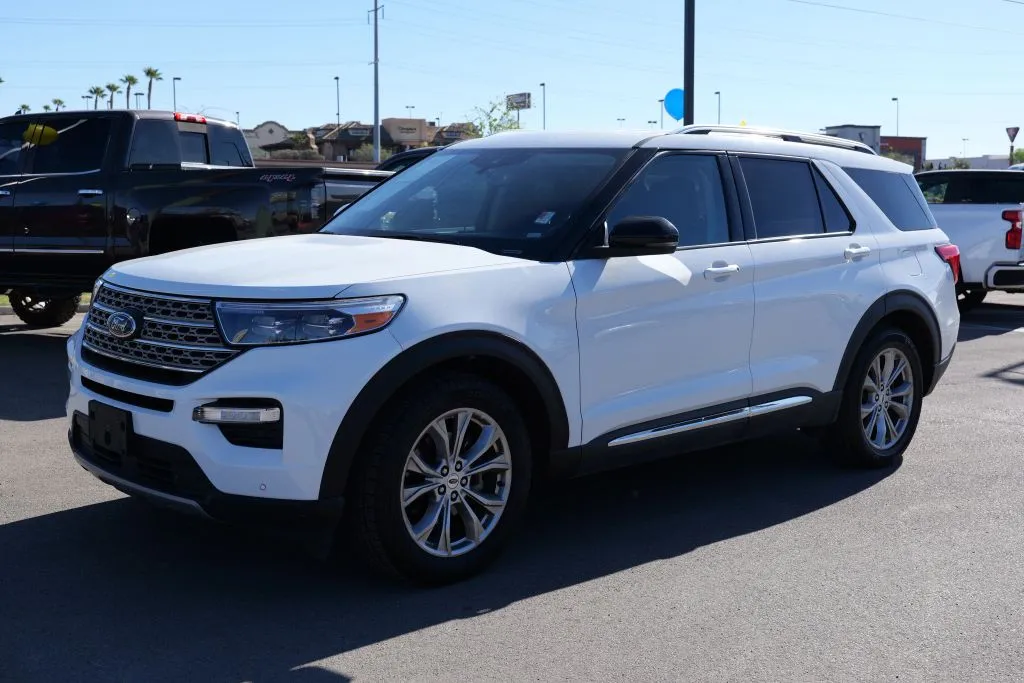 White 2023 Ford Explorer Limited Sport Utility 4D for sale in El Paso, TX