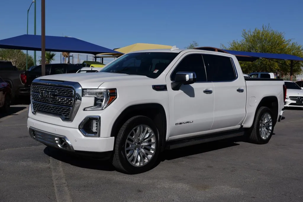 White 2019 GMC Sierra 1500 Crew Cab Denali Pickup 4D 5 3/4 ft for sale in El Paso, TX