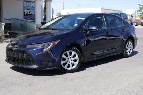 Blue 2021 Toyota Corolla LE Sedan 4D for sale in El Paso, TX