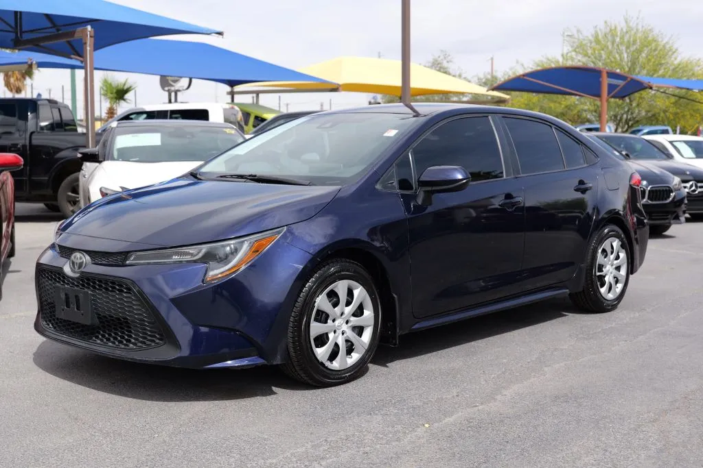 Blue 2020 Toyota Corolla LE Sedan 4D for sale in El Paso, TX