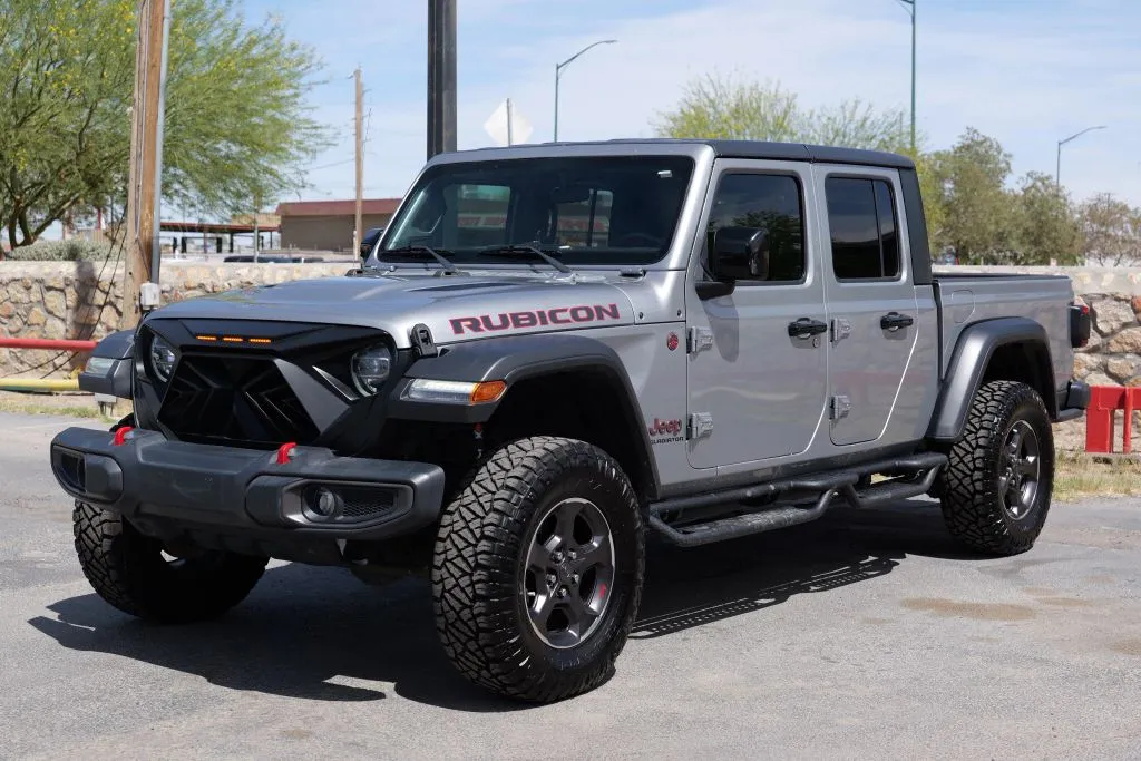 Silver 2021 Jeep Gladiator Rubicon Pickup 4D 5 ft for sale in El Paso, TX