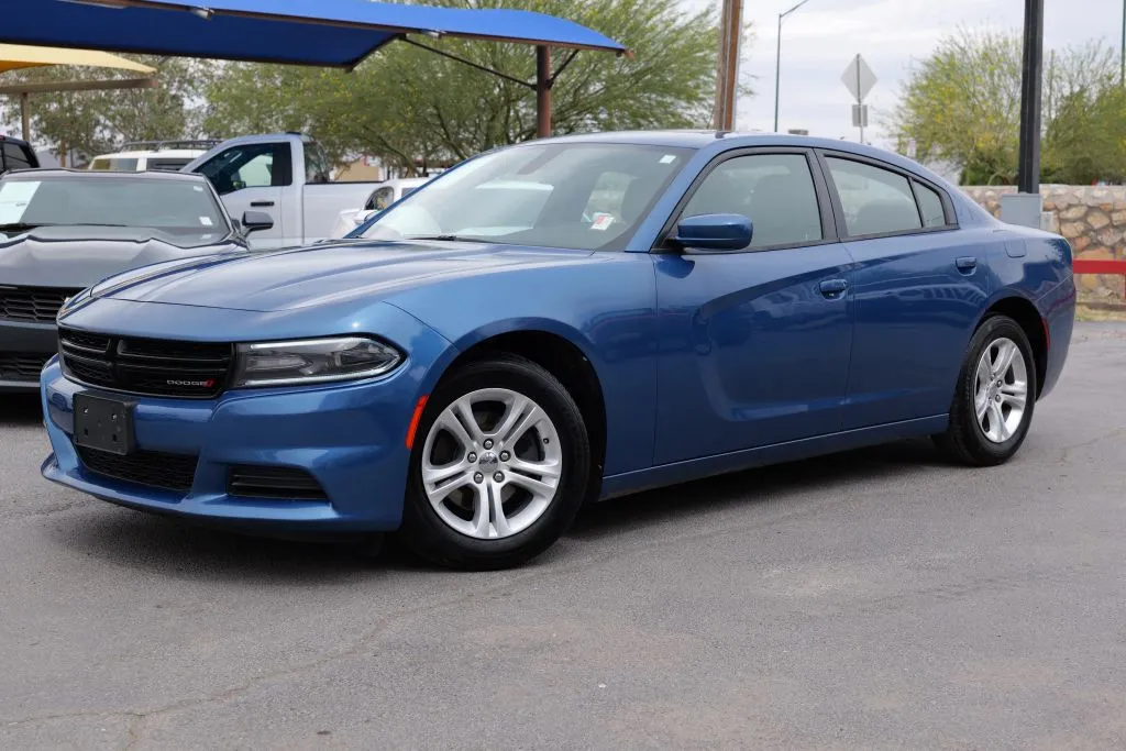 Blue 2021 Dodge Charger SXT Sedan 4D for sale in El Paso, TX