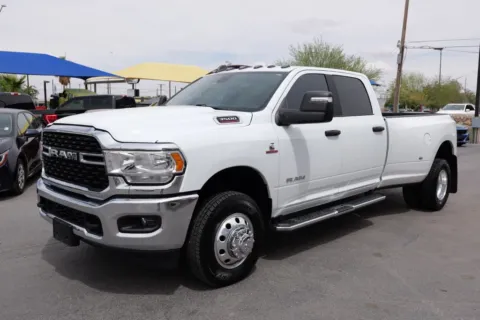 White 2024 Ram 3500 Crew Cab Big Horn Pickup 4D 8 ft for sale in El Paso, TX